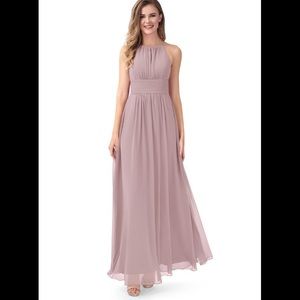 Azazie Bonnie Maxi Gown in Dusty Rose
